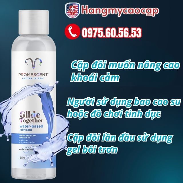 gel bôi trơn Promescent Glide Together