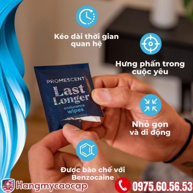 khăn lau Promescent Last Longer Wipes 