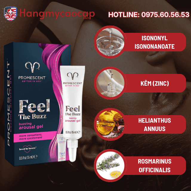 Thành phần độc đáo có trong Buzzing Female Arousal Gel
