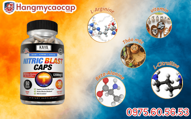 Thành phần của nổi bất của viên uống Nitric Blast