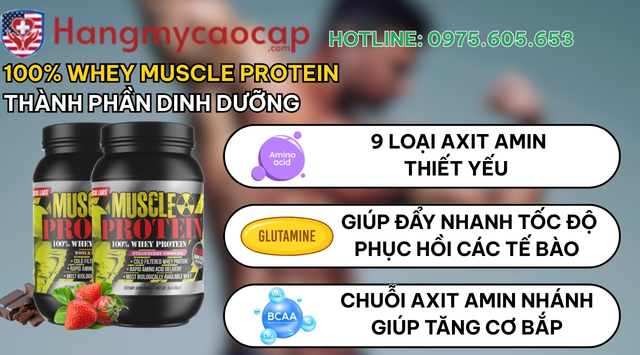 Thành phần của 100% Whey Muscle Protein
