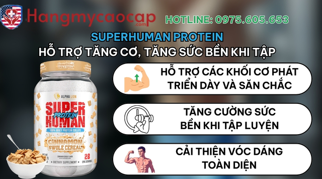 Công dụng chính SUPERHUMAN PROTEIN