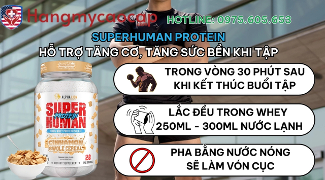 Hướng dẫn sử dụng SUPERHUMAN PROTEIN