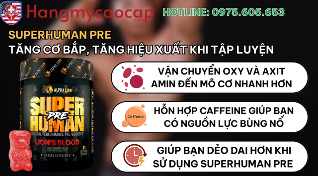 Thành phần của SUPERHUMAN PRE