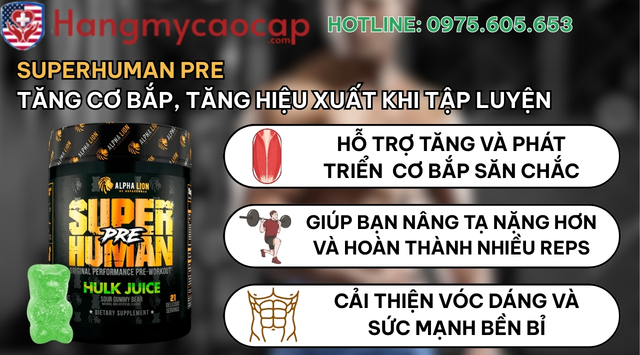 Công dụng của SUPERHUMAN PRE