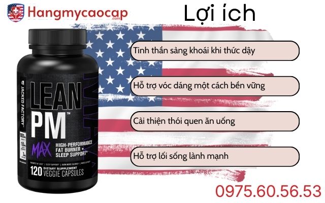 Lợi ích khi sử dụng Lean PM MAX Night Time Fat Burner & Sleep Aid