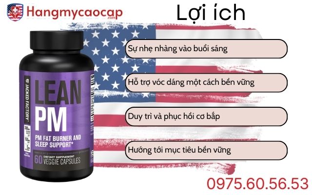 Lợi ích khi sử dụng Lean PM Night Time Fat Burner & Sleep Aid