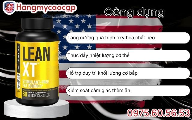 Công dụng vượt trội của Lean-XT Non-Stim Fat Burner 