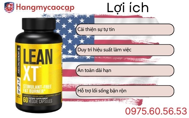 Lợi ích khi sử dụng Lean-XT Non-Stim Fat Burner
