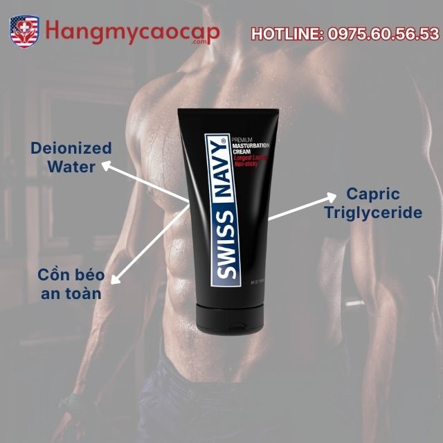 Phân tích bảng thành phần của Swiss Navy Masturbation Cream