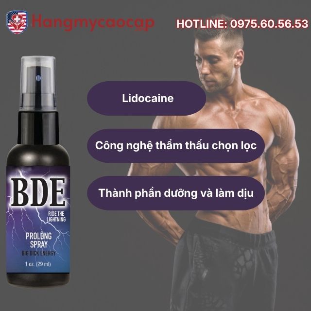Phân tích công nghệ và thành phần của BDE Prolong Spray