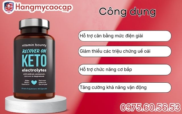 Công dụng của Recover On Keto