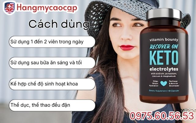 Hướng dẫn cách dùng Recover On Keto