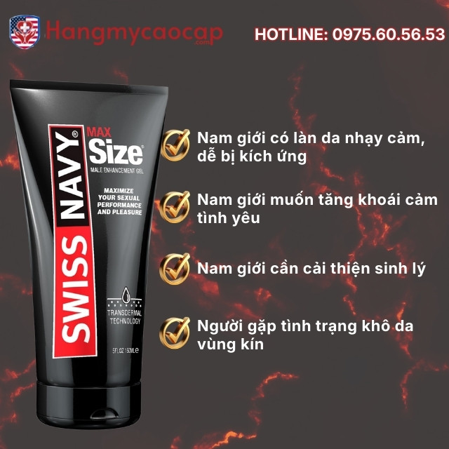 Review thực tế về Swiss Navy Max Size Cream 