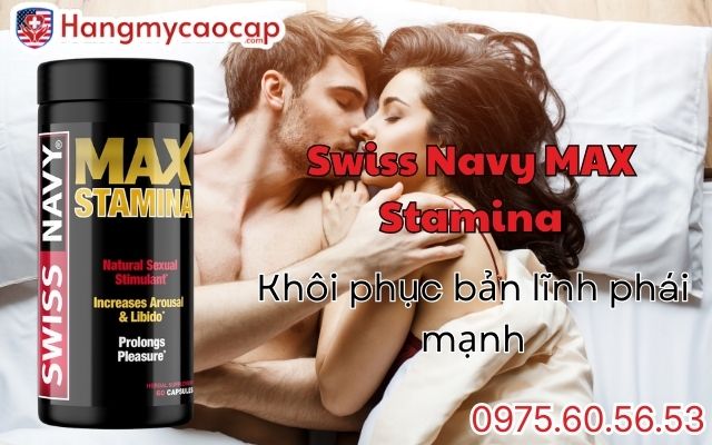 Giới thiệu về viên uống Swiss Navy MAX Stamina