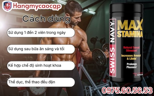 Hướng dẫn cách dùng Swiss Navy MAX Stamina