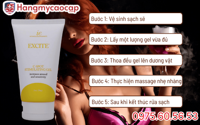 Cách dùng Excite - C-Spot Stimulating Gel hiệu quả nhất