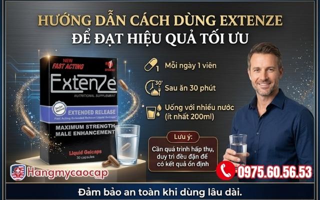Hướng dẫn cách dùng ExtenZe để đạt hiệu quả tối ưu