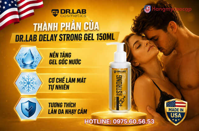 Thành phần của Dr.Lab Delay Strong Gel 150ml