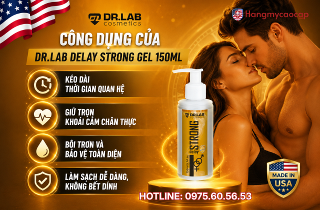 Công dụng của Dr.Lab Delay Strong Gel 150ml