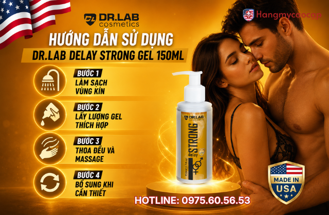 Hướng dẫn sử dụng Dr.Lab Delay Strong Gel 150ml