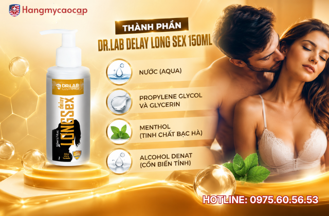 Thành phần của Dr.Lab Delay Long Sex 150ml