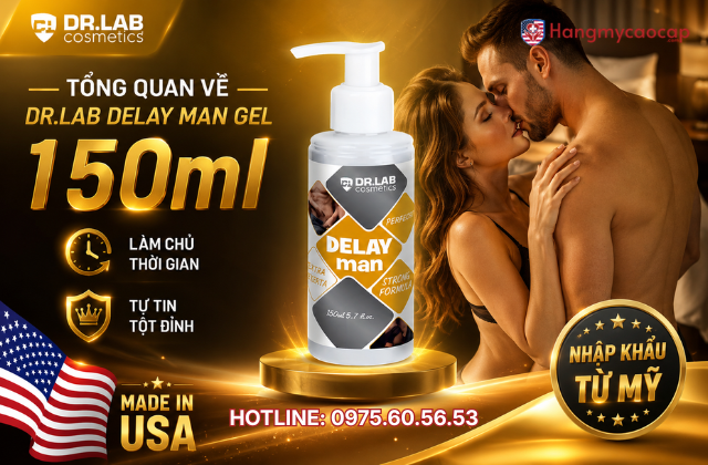 Tổng quan về Dr.Lab Delay Man Gel 150ml nhập khẩu từ Mỹ