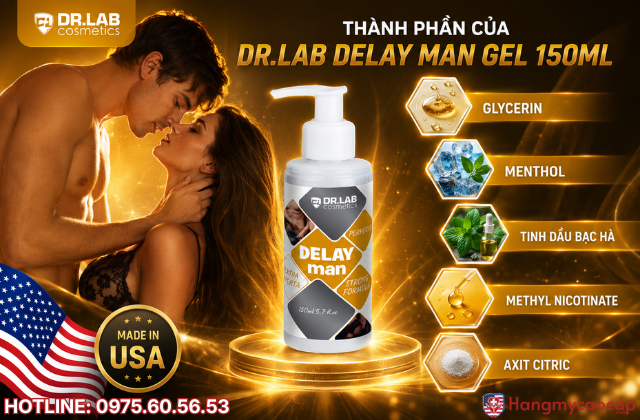 Thành phần của Dr.Lab Delay Man Gel 150ml