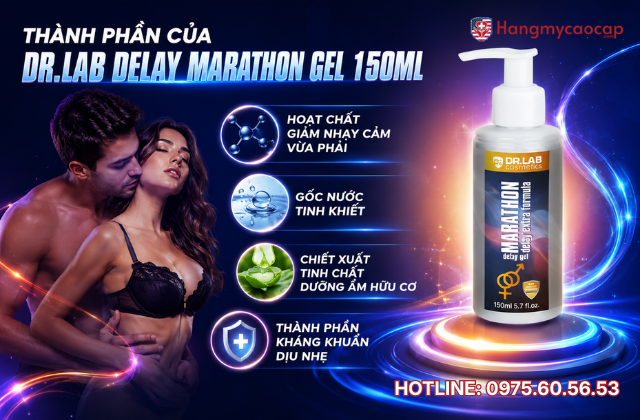 Thành phần của Dr.Lab Delay Marathon Gel 150ml