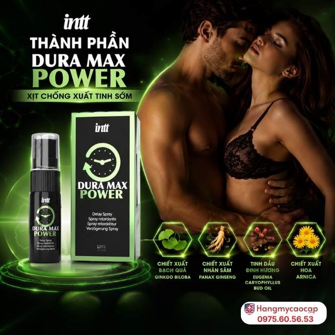 Thành Phần Thảo Dược Của Xịt Chống Xuất Tinh Sớm Dura Max Power Delay Spray