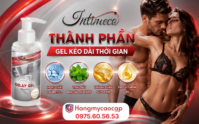 Thành phần của gel kéo dài thời gian Intimeco Delay