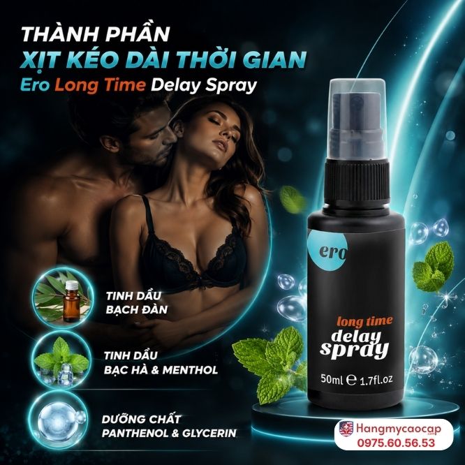 Thành Phần Của Xịt Chống Xuất Tinh Sớm Long Time Delay Spray