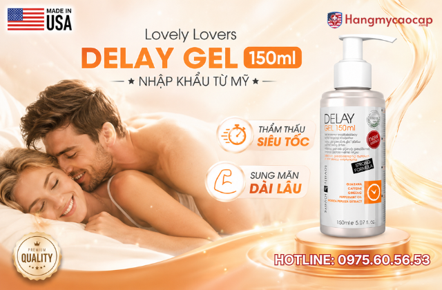 Tổng quan về Lovely Lovers Delay Gel 150ml nhập khẩu từ Mỹ