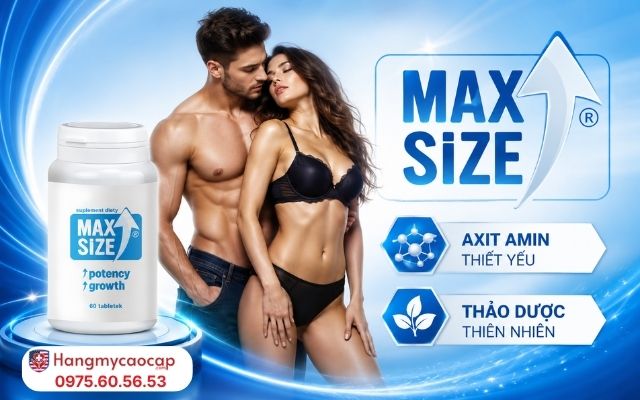 Thành phần viên uống tăng kích thước dương vật MAX SIZE