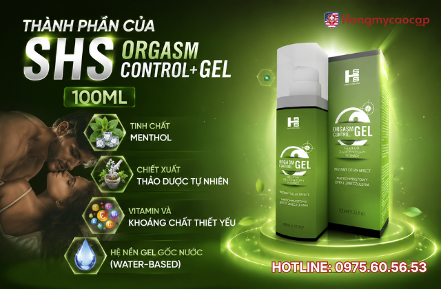 Thành phần của SHS Orgasm Control+ Gel 100ml