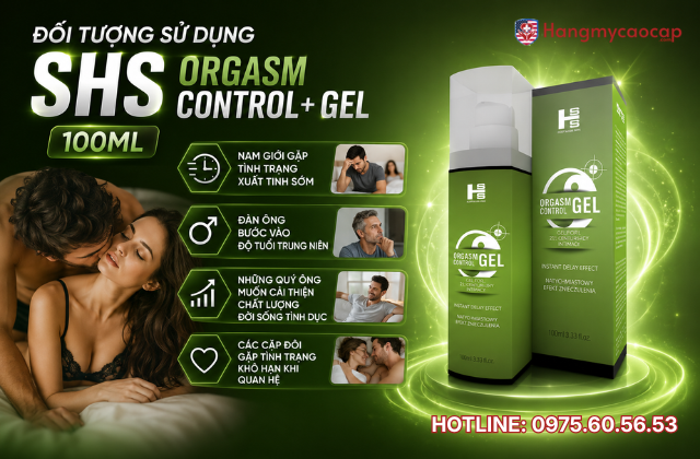 Đối tượng sử dụng SHS Orgasm Control+ Gel 100ml