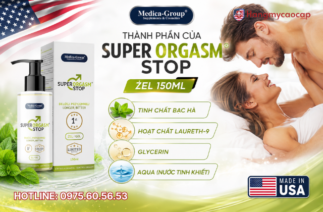 Thành phần của Super Orgasm Stop żel 150ml