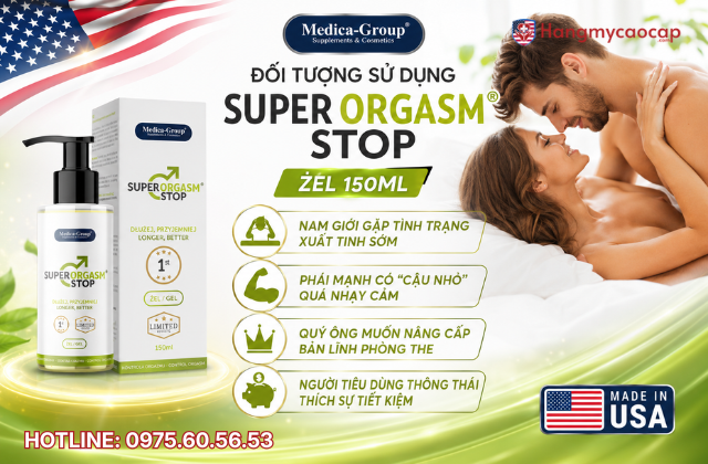 Đối tượng sử dụng Super Orgasm Stop żel 150ml