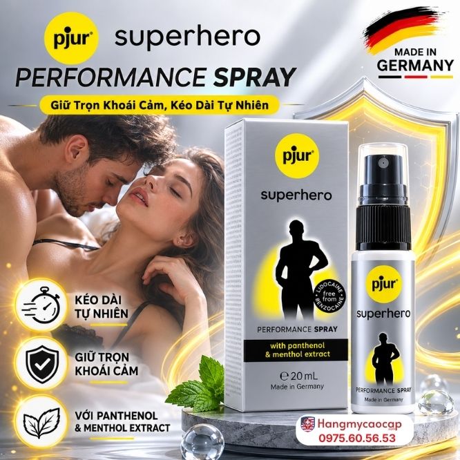 Tổng Quan Về Xịt Kéo Dài Thời Gian Superhero Performance Spray