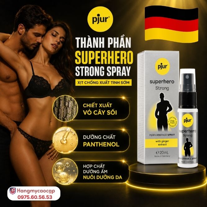 Thành Phần Hoạt Tính Của Superhero Strong Spray