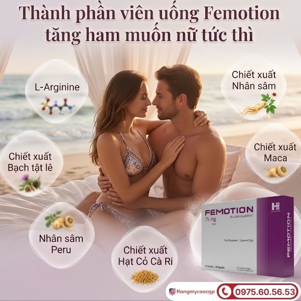 Thành phần tự nhiên trong viên uống Femotion