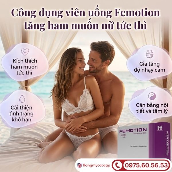 Công dụng vượt trội của viên uống Femotion
