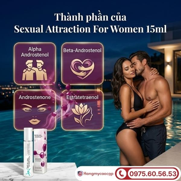 Thành phần tự nhiên trong nước hoa Sexual Attraction For Women 15ml