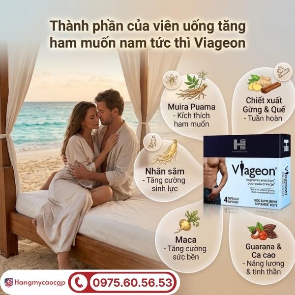 Thành phần tự nhiên trong viên uống Viageon