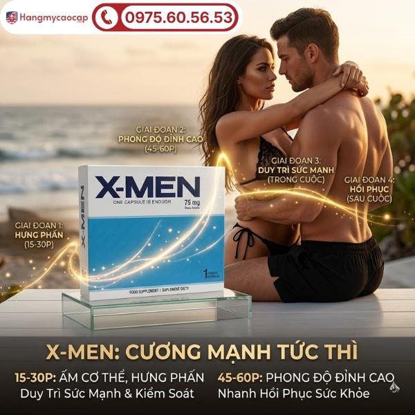 Công dụng vượt trội của viên uống X-men