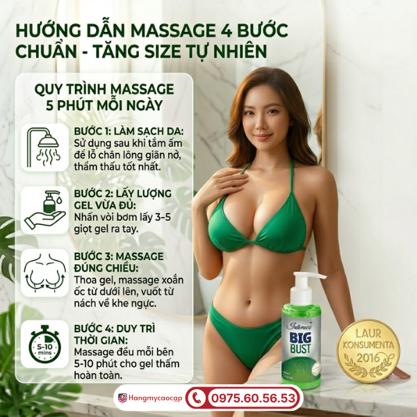 Đối tượng sử dụng Big Bust 150ml