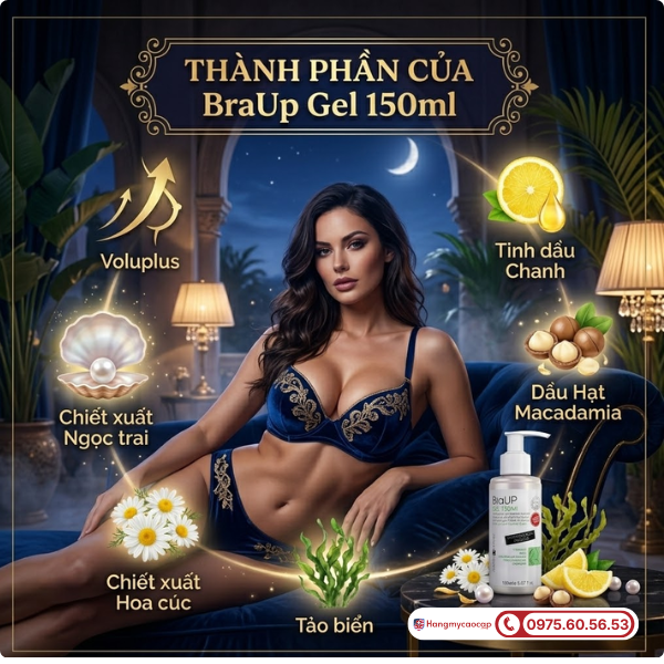 Thành phần của BraUp Gel 150ml