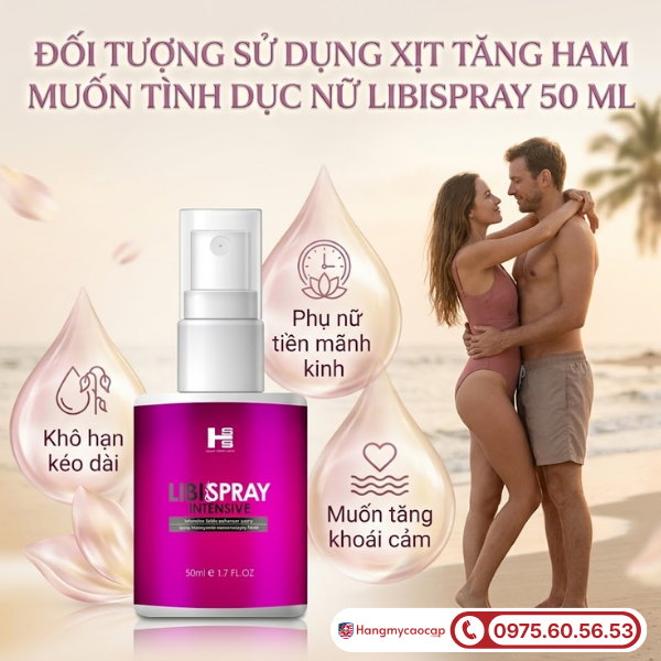 Đối tượng sử dụng LibiSpray 50 ml