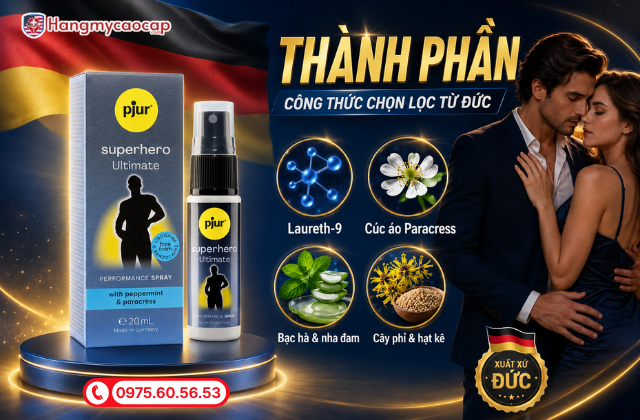 Thành phần của Superhero Ultimate 20ml