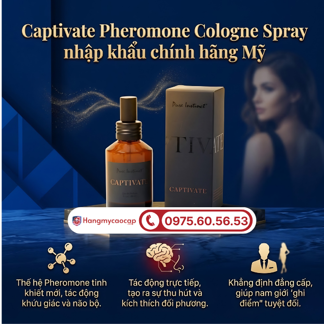 Tổng quan về nước hoa Captivate Pheromone Cologne Spray